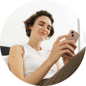Customer viewing creator content